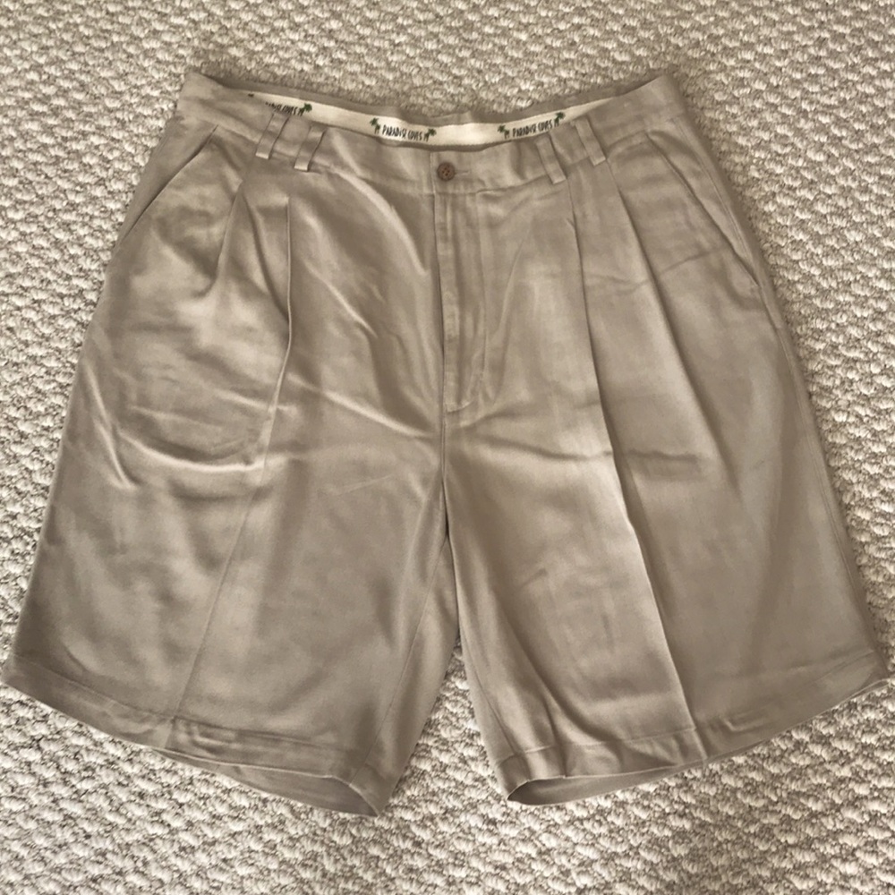 Silk Pleated Shorts